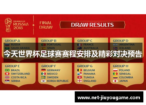 今天世界杯足球赛赛程安排及精彩对决预告